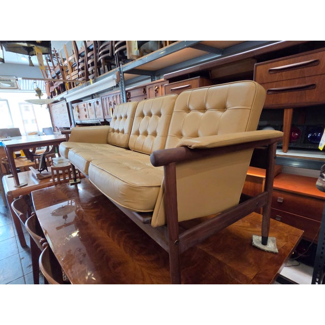1960s 1960s Mid-Century Danish Modern Walnut Sofa For Sale - Image 5 of 9