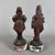 Artigianale, Ancient Asian Statues Deities, 20th Century, Carved Wood and Marble, Set of 2 For Sale - Image 4 of 11