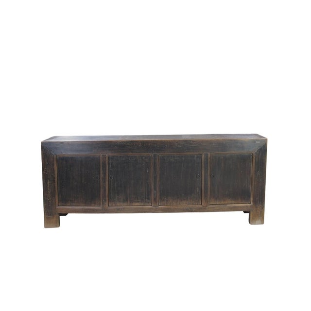 Chinese Vintage Distressed Reclaimed Wood Sideboard Cabinet 27 For Sale - Image 3 of 13