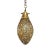 Vintage Brass Tear Drop Pendant Light For Sale