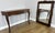 An elegant Antique French Louis oak console table with mirror , combining a beautifully shaped console with decorative...
