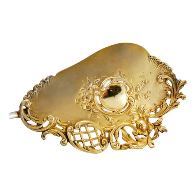 Cake Shovel in Gilded Silver and Cut Out with Shells For Sale