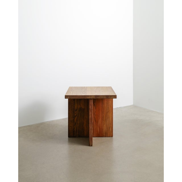 Nordiska Kompaniet Early Mid-Century Modern Swedish Squared Wooden Lovö Table in Pine by Axel Einar Hjorth for Nordiska Kompaniet, 1930s For Sale - Image 4 of 7