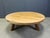 Large Brutalist Round Tripod Wooden Coffee Table, 1960s For Sale - Image 12 of 15