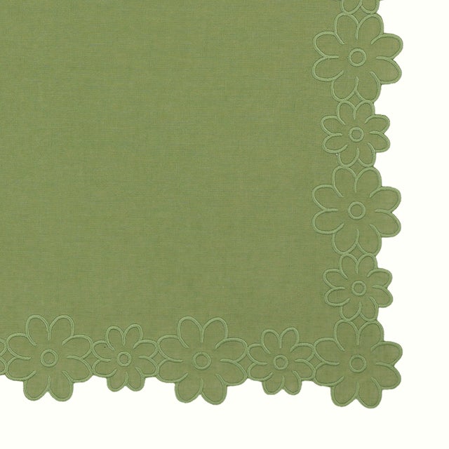 A little garden party, right at the place setting. The Border of Flowers Linen Napkin features a lush, garden green linen...