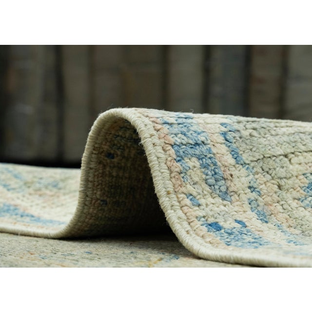 Green Turkish Oushak Runner Rug 2'9" x 11'9" #17791 For Sale - Image 8 of 8