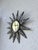 Small Brutalist Round Sunburst Mirror in Hammered Metal, 1950s For Sale - Image 10 of 18