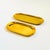 A set of 2 vintage brass nesting trays. Long oval shapes with slightly upturned rims. Measurements: 9"L x 3.75"D x .5"H...