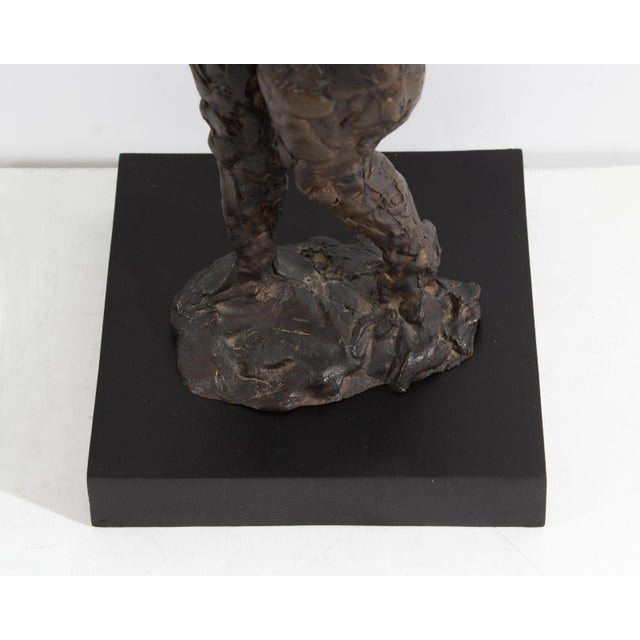 Abstract 1950 Abstract Brutalist Bronze Sculpture Attributed to Richard Arfsten For Sale - Image 3 of 9