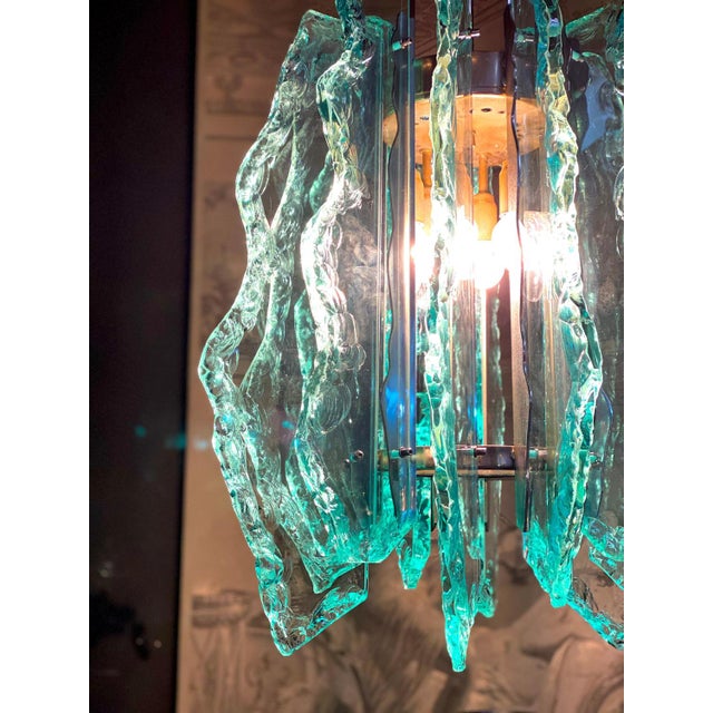 Fontana Arte Cut-Glass Chandelier from Fontana Arte, 1960s For Sale - Image 4 of 15