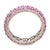 2010s Contemporary 3.50 Carat Pink Sapphire 18k White Gold Band, Size 7 For Sale - Image 5 of 5
