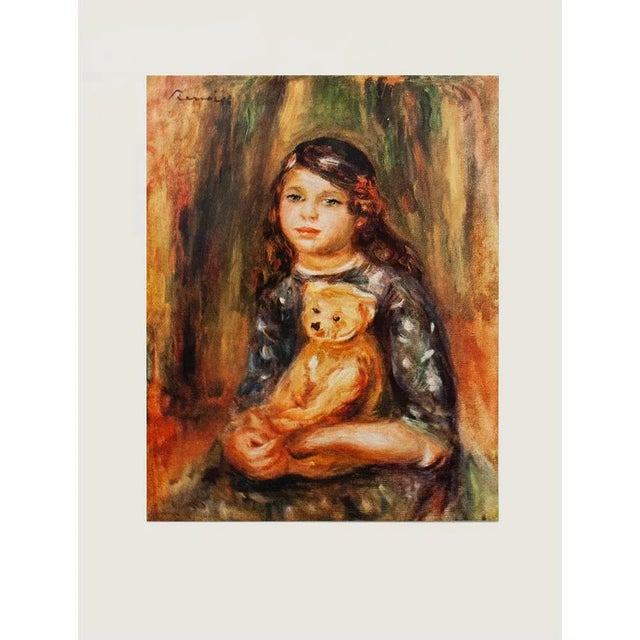 1950s 1950s After Auguste Renoir "Child With a Teddy Bear" First Edition Photogravure For Sale - Image 5 of 7
