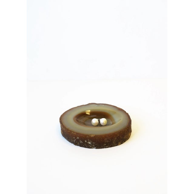 Onyx Agate Geode Jewelry Dish or Decorative Object For Sale In New York - Image 6 of 13