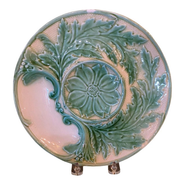 Antique French Artichoke Plate For Sale