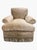 2020s Pair of Custom Champagne Chenille Lounge Chairs With Bullion Fringe For Sale - Image 5 of 8