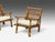 Mid-Century Modern Vivai Del Sud Attributed, Indian Cane, Wicker, Brass, Lounge Chairs, Italy, 1970s - Set of 2 For Sale - Image 3 of 13