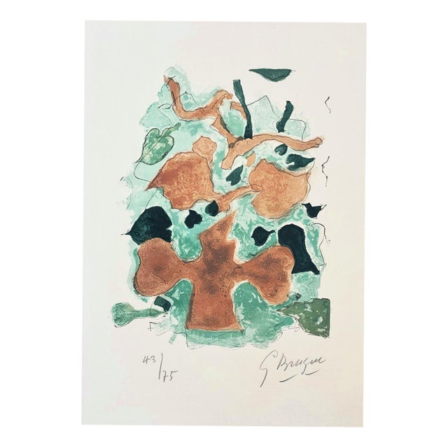 Georges Braque, La Fôret Love Letter, 1963, Lithograph For Sale