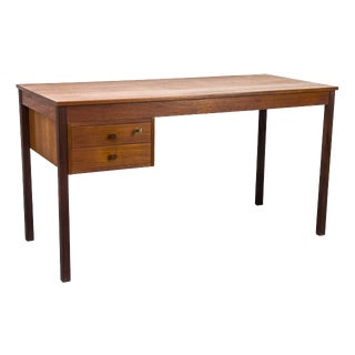 Teak Desk with Drawers from Domino Møbler, 1960s For Sale