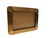 Vintage Art Deco gold picture frame with soft velvet back and metal clasps.