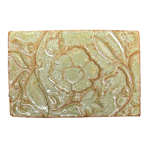 Poppy Cornsilk Glazed Decorative Ceramic Tile