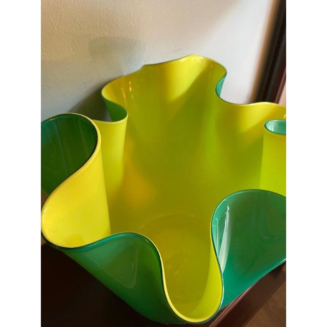 Fazzoletto Model Vase by Venini, 1970s For Sale - Image 10 of 12