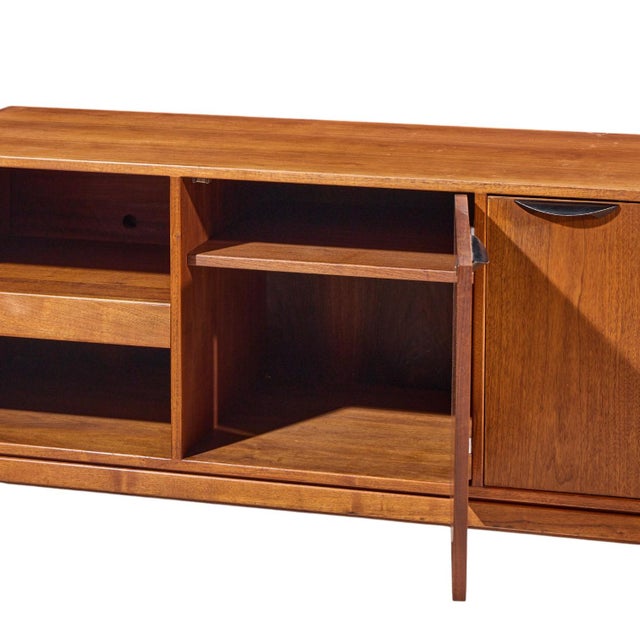 Jens Risom Mid Century Walnut Credenza For Sale - Image 9 of 13