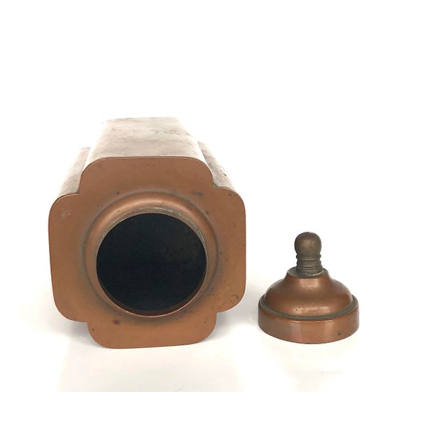 Early 20th Century Vintage Copper Tea Caddy Stash Box For Sale - Image 10 of 13