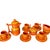 Folk Art Vintage Spanish Pottery Tea Coffee Set, Signed Carla Rd, Terracotta Redware, 15-Piece For Sale - Image 3 of 10