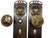 Art Nouveau 1900s Art Nouveau Interior Doorknobs & Doorplates - a Pair For Sale - Image 3 of 4