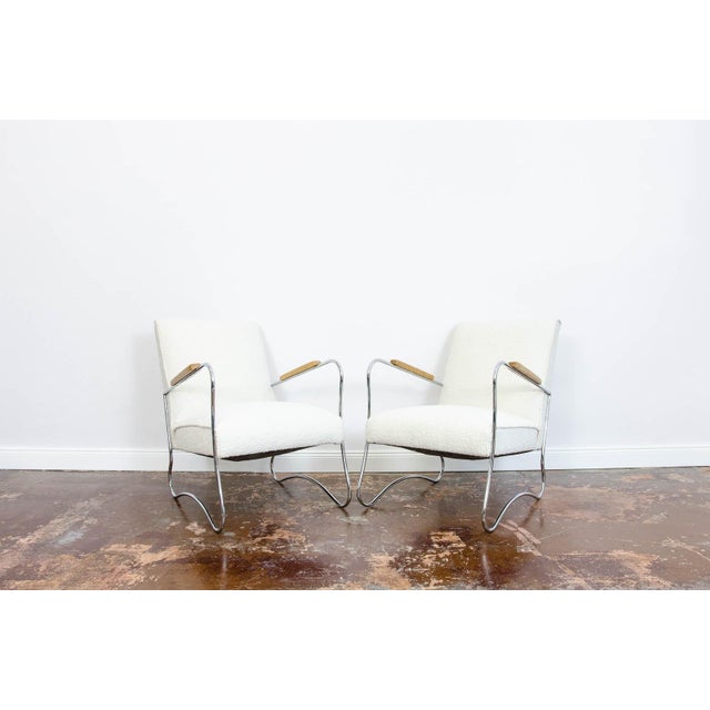 Bauhaus Armchairs by Wschod, Poland, 1950s, Set of 2 For Sale - Image 15 of 18