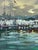 Oil Painting Ships at the Dock in a Calm Sea Yuriy Suprunchuk For Sale - Image 4 of 11