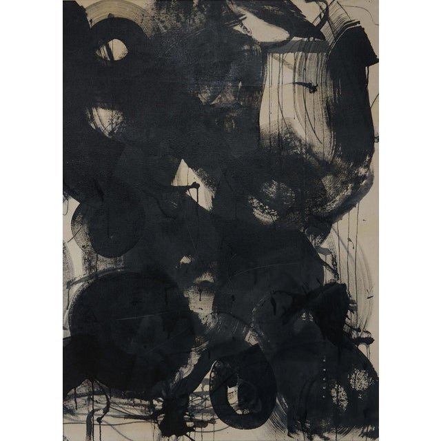 2020s Monica Perez "A Magical Life" Original Acrylic & Charcoal Painting on Canvas For Sale - Image 5 of 8