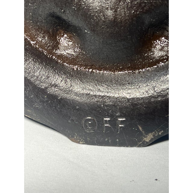 Late 20th Century Art Nouveau Sensuous Woman Candelabras in Cast Iron With an Antique Bronze Finish Set of 2 For Sale - Image 10 of 11