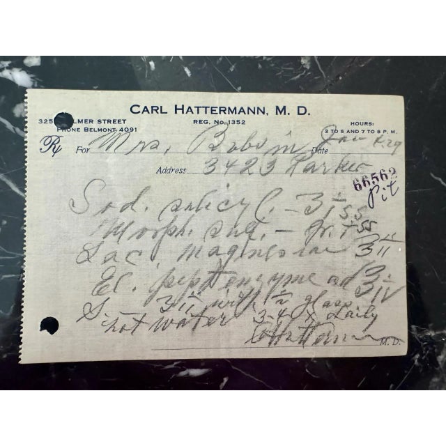 Set of 10 Vintage Compounding Prescriptions – 1929 Medical Ephemera For Sale - Image 9 of 10