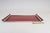 American Art Deco Chrome, Glass, Red Laminate and Painted Wood Tray For Sale - Image 10 of 18