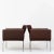 Brown Set of Italian Brown Leather Lounge Chairs, 1970s For Sale - Image 8 of 15