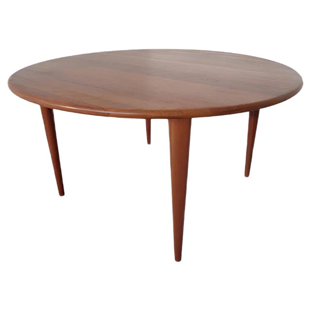 Danish Solid Teak Coffee Table from A/S Mikael Laursen, 1960s For Sale