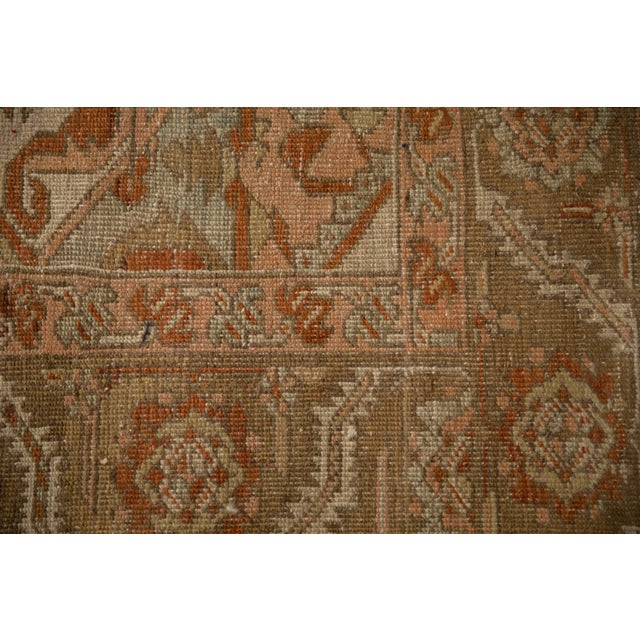 Textile Vintage Distressed Heriz Carpet - 9'7" x 12'3" For Sale - Image 7 of 15