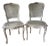 1940s Pair Louis XV Style Caned Back/Seat Accent Chairs For Sale