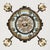 Metal Art Nouveau Revival Wrought Iron Chandelier with Floral Stained Glass, Italy, 1950s For Sale - Image 7 of 18