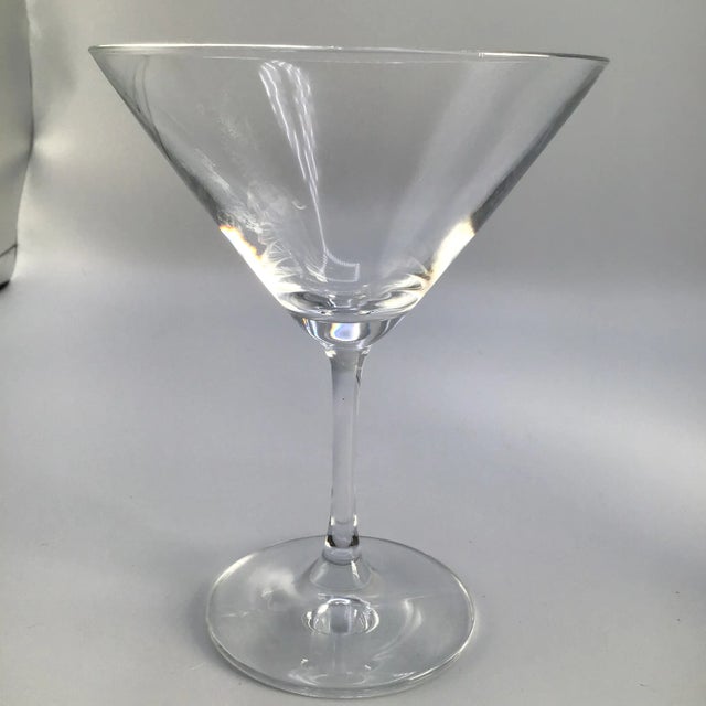 Glasses measurements are 4.75 inches wide by 5.75 inches high OGGI shaker is 6.5 inches high by 3 inches wide. Just a nice...