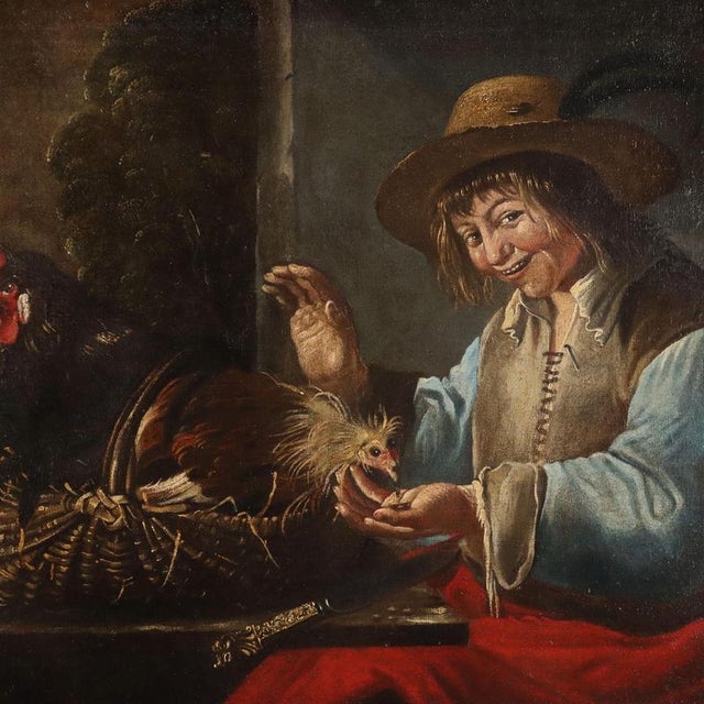 Baroque Giacomo Francesco Cipper, Figurative Composition, Oil Painting on Canvas For Sale - Image 3 of 12