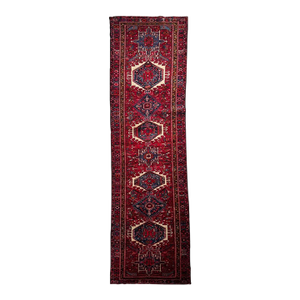 PLUSH Vintage Karaja Runner Rich Strawberry Rug 3.5 x 14.5