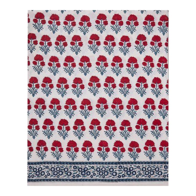 Hana King Red/Teal Fitted Sheet For Sale