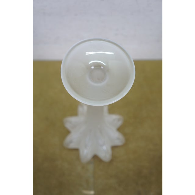 Lalique France Crystal Marie Claude Soliflore Frosted Etched Crystal Vase 14" For Sale - Image 10 of 14