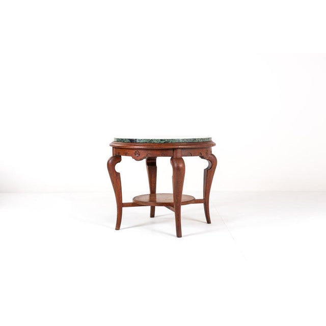 Vintage Side Table with Marble Top For Sale - Image 10 of 13