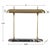 Perched on a base of honed Michelangelo marble This Stylized Art deco Desk Lamps two flared columns appear to pierce...