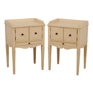 Pair Somerset Bay Nantucket Creme Finish Nightstands For Sale