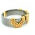 Bulgari 1990s Bulgari Parentesi Tubogas 18k Gold & Stainless Steel Cuff Bracelet For Sale - Image 4 of 12