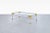 Transparent Vintage Italian Modernist Lucite and Brass Coffee Table, 1970s For Sale - Image 8 of 12